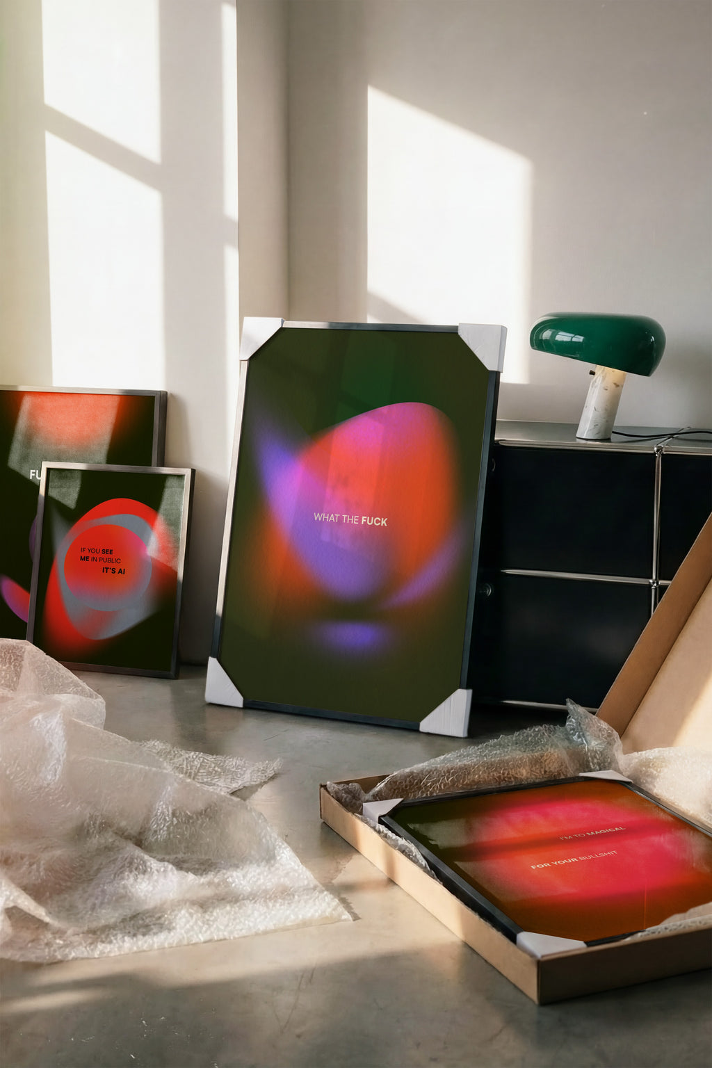 Aura Gradient Art Print | Abstract Wall Decor | Modern Aura Poster