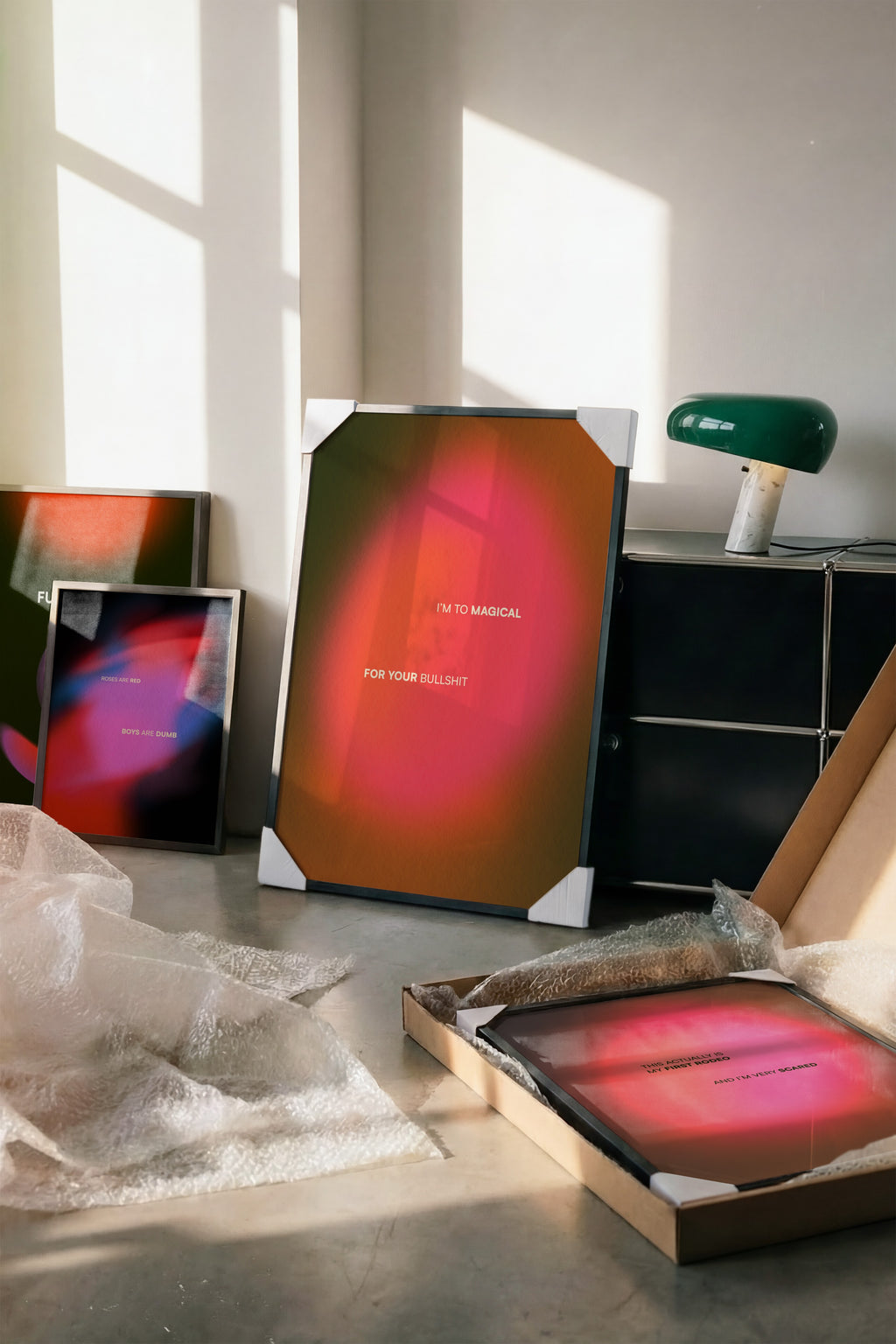 Aura Gradient Art Print | Abstract Wall Decor