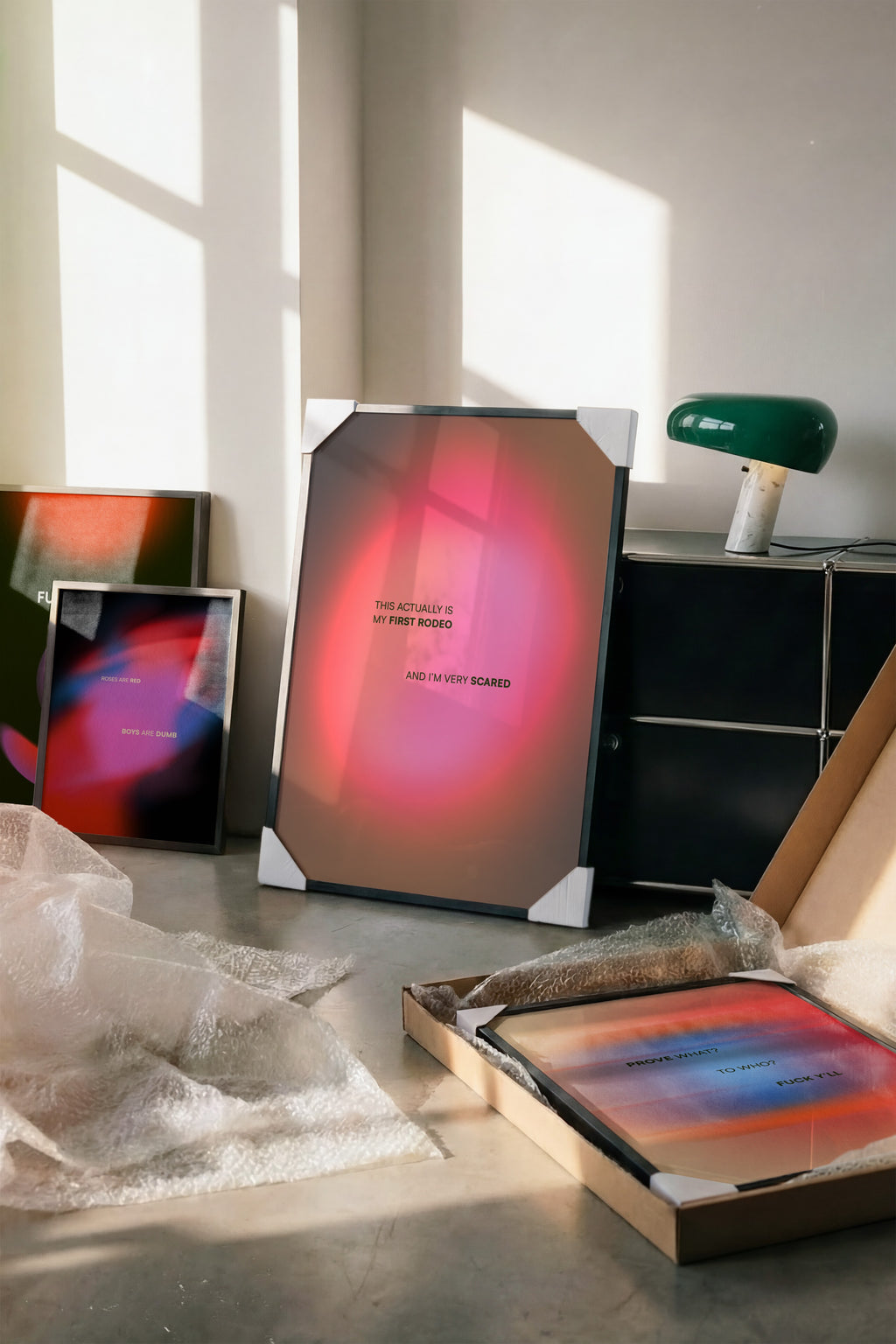 Aura Gradient Art Print | Abstract Wall Decor