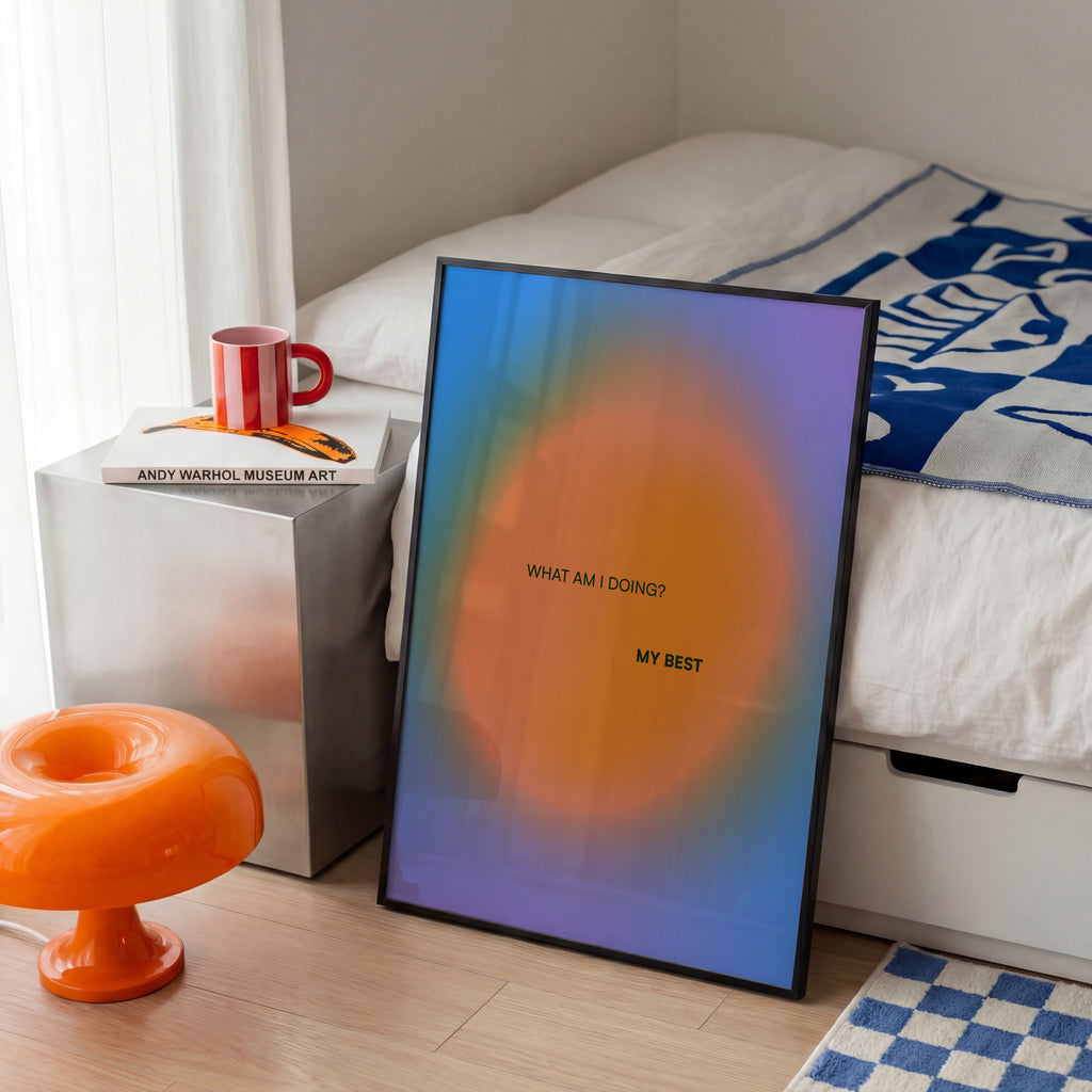 Abstract Gradient Art Print | Modern Aura Poster