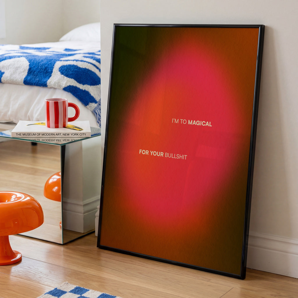 Aura Gradient Art Print | Abstract Wall Decor