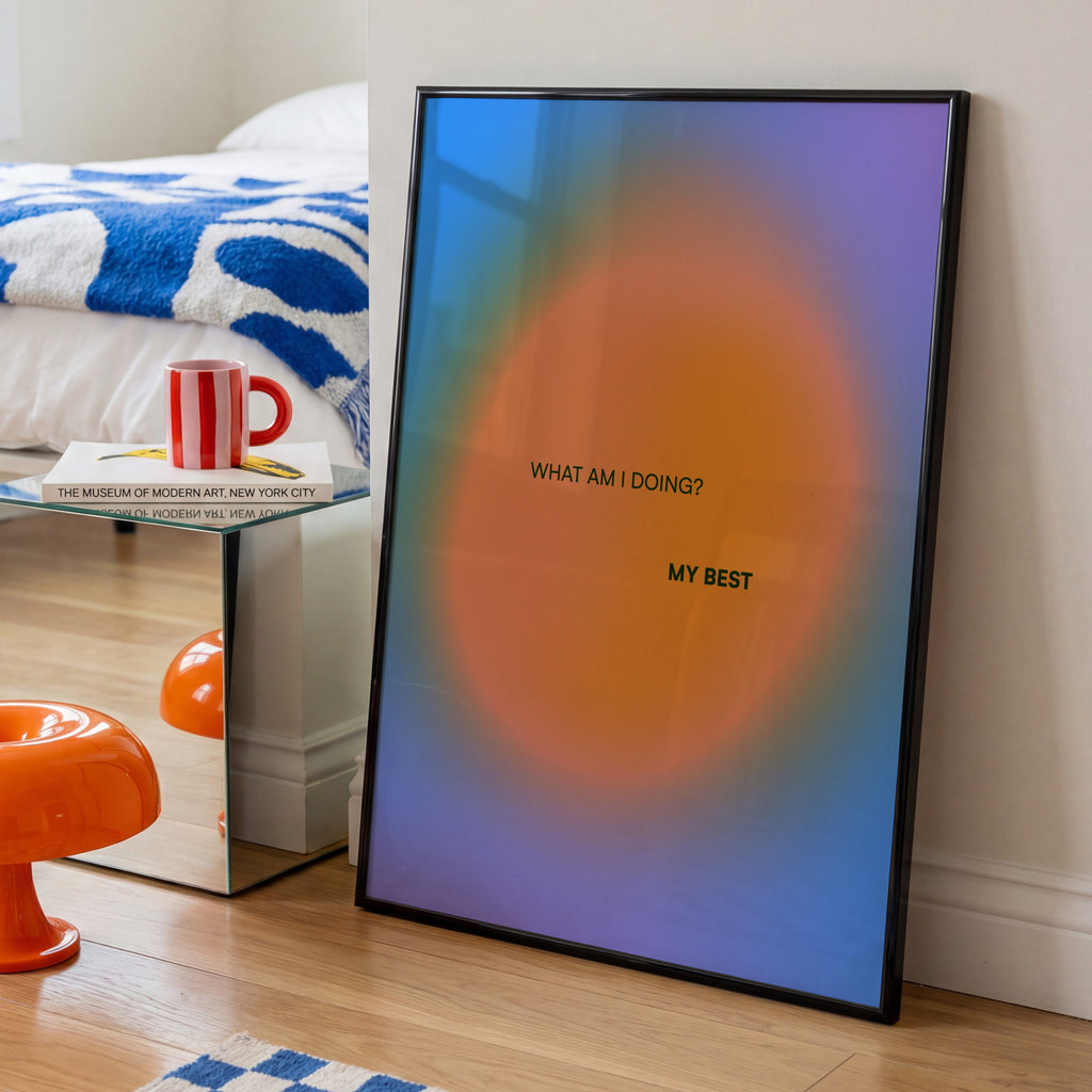 Abstract Gradient Art Print | Modern Aura Poster