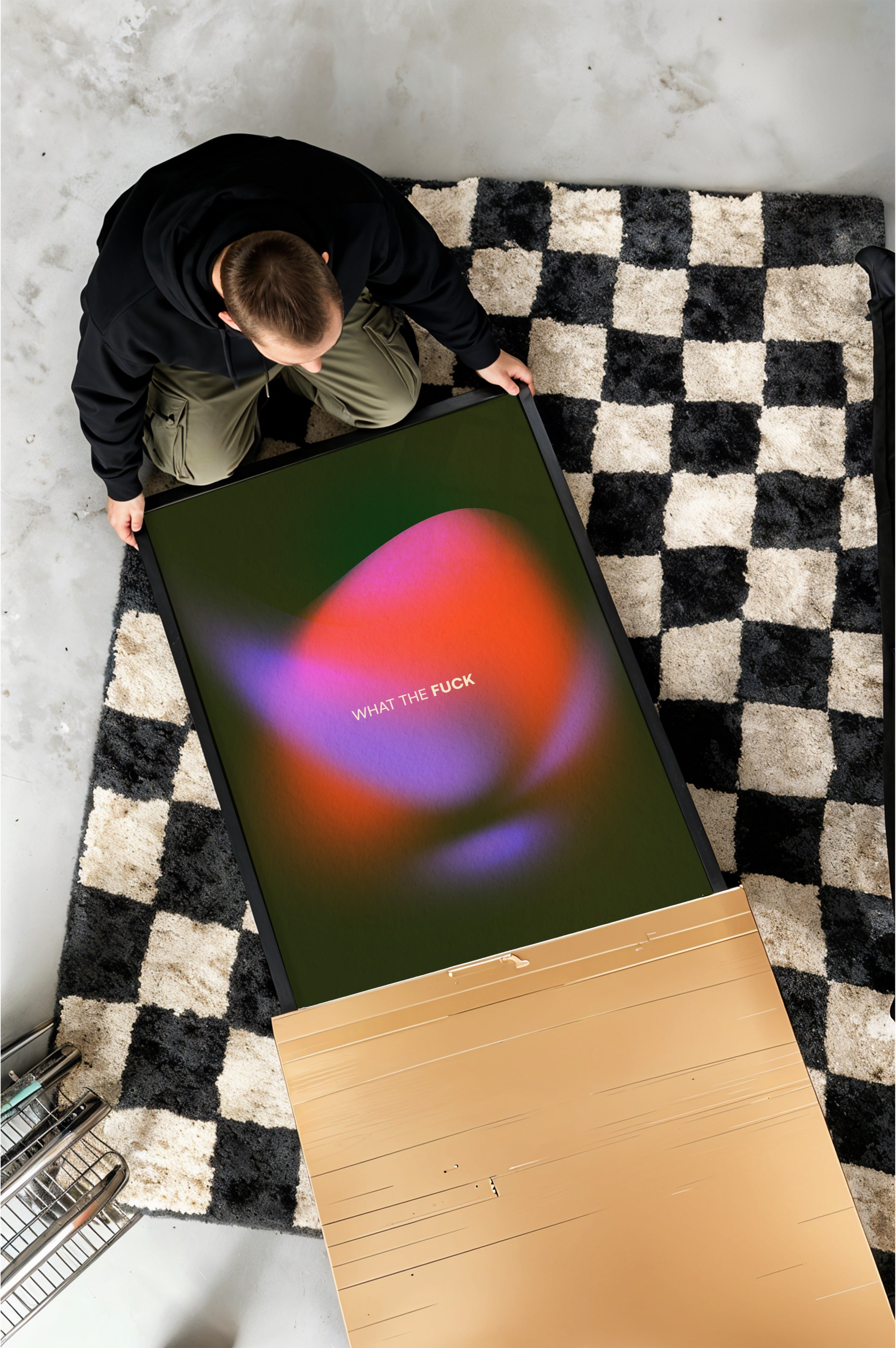 Aura Gradient Art Print | Abstract Wall Decor | Modern Aura Poster