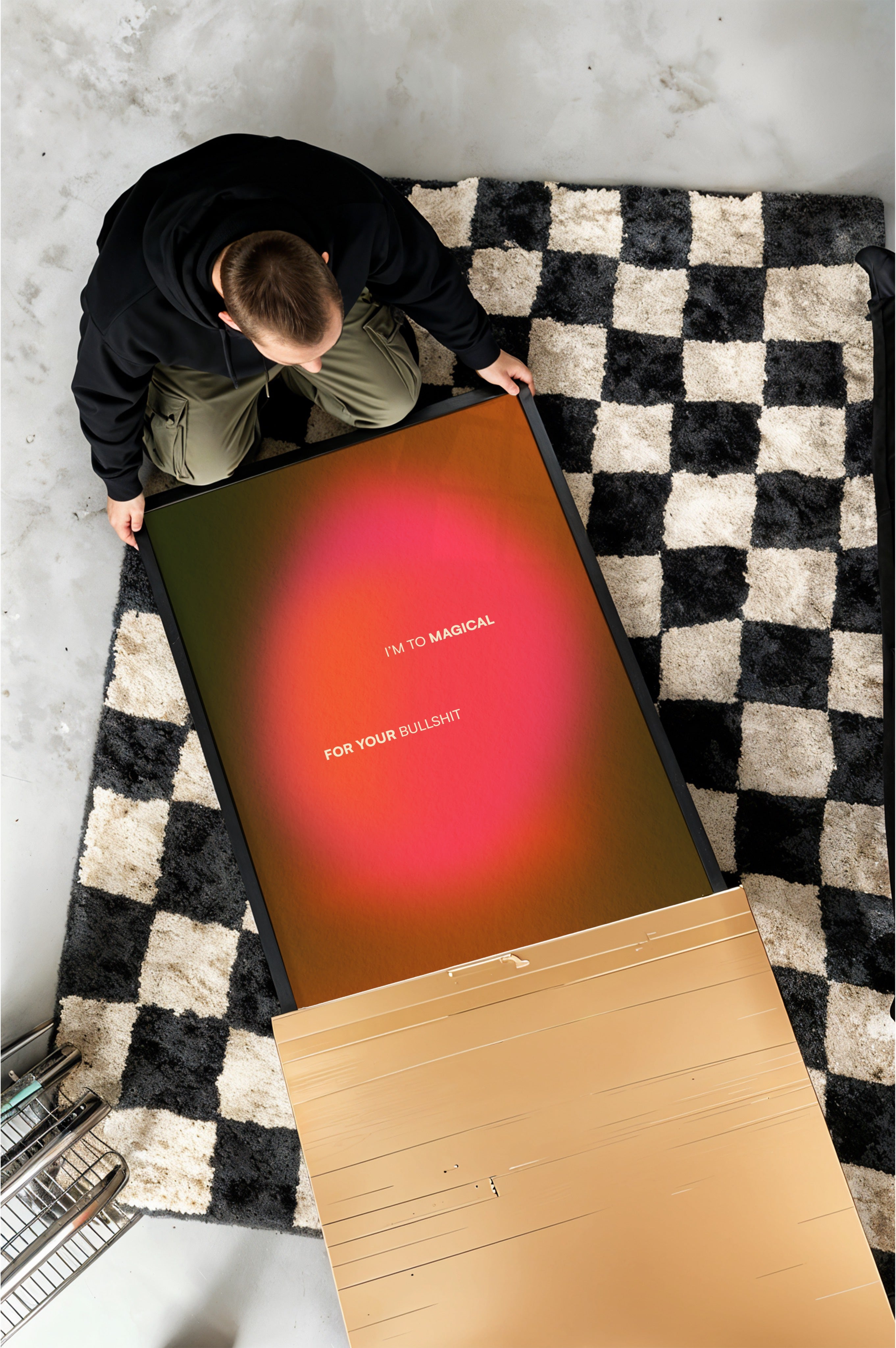 Aura Gradient Art Print | Abstract Wall Decor